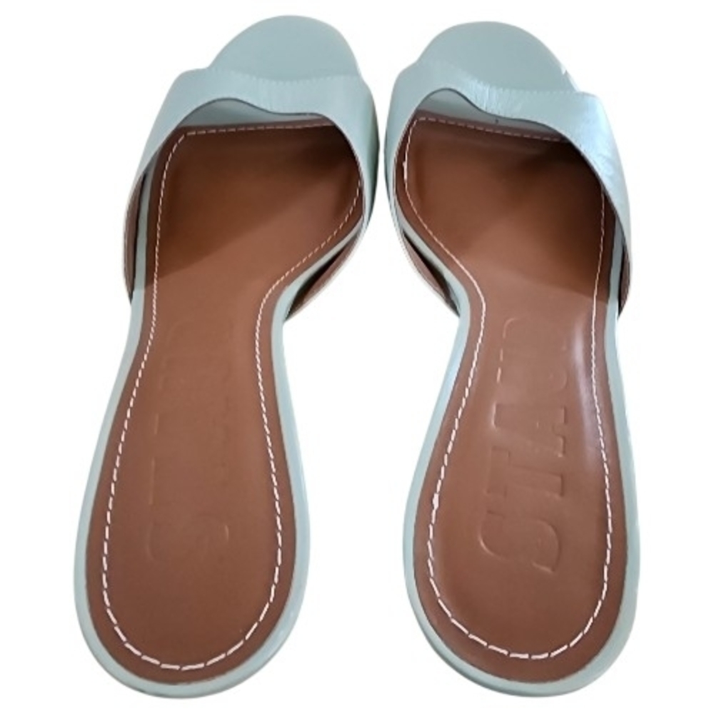 STAUD Bridgette Pale Jade Open-Toe Heels 40 - Picture 7 of 8